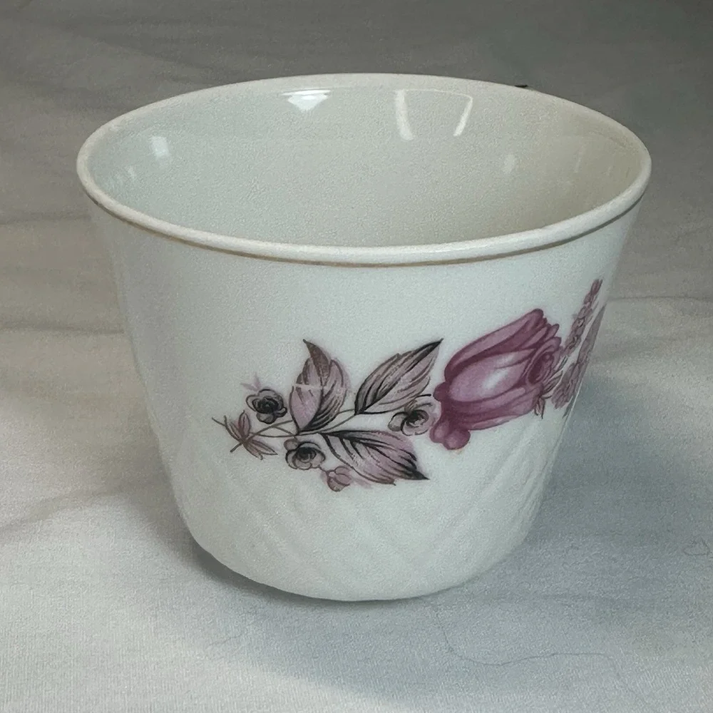Pink Rose Tea Cup & Saucer Set Embossed Lattice Made in‎ Japan Grandmillennial